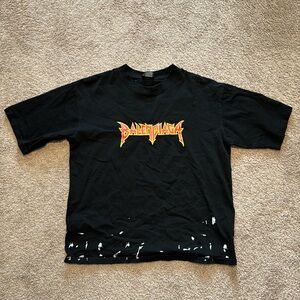 balenciaga heavy metal tee